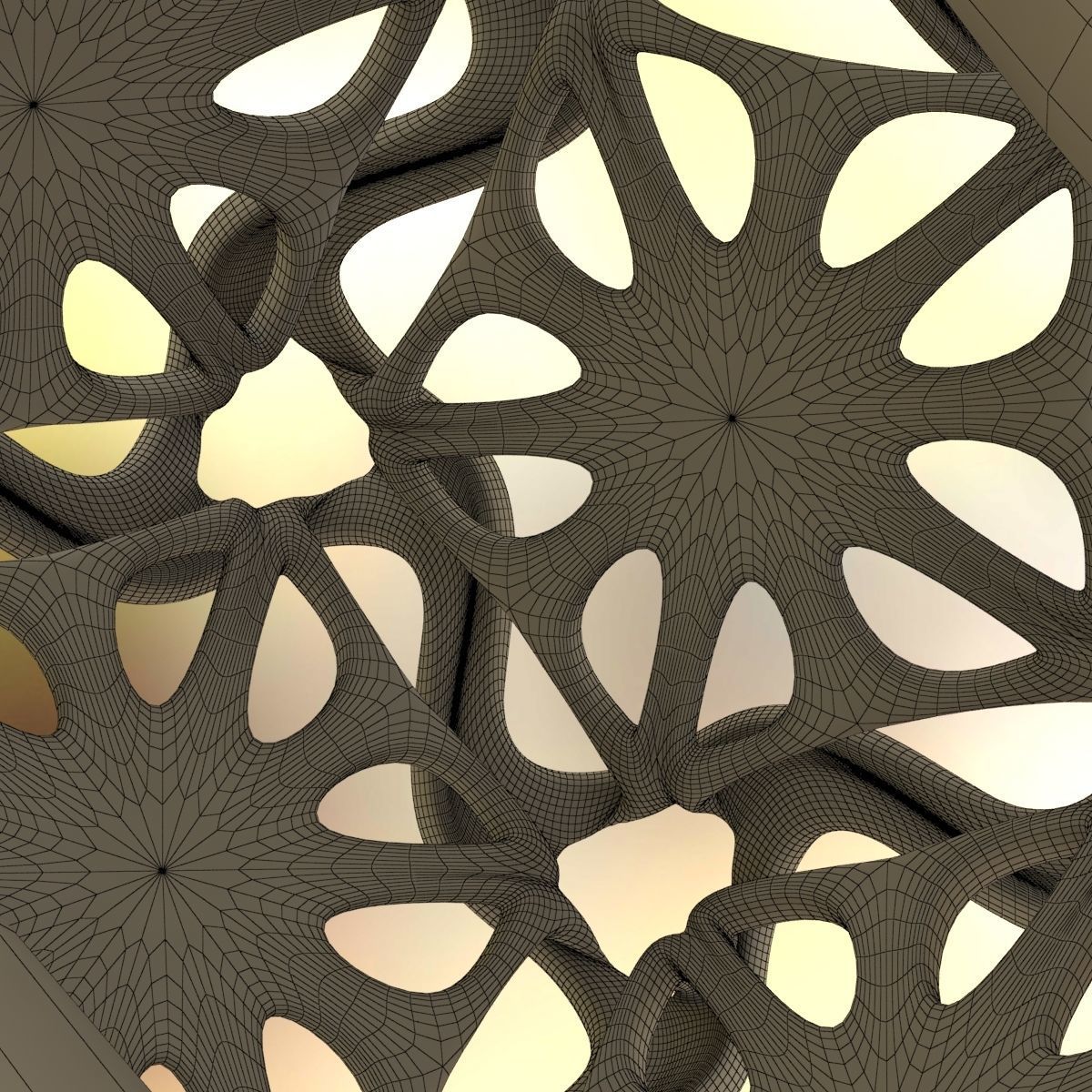 Drilled Perforated Dodecahedron Flower 3D print model_20