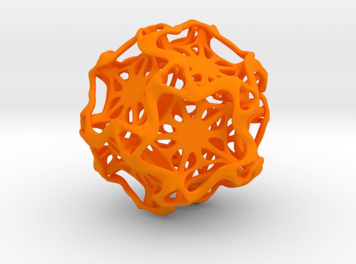 Drilled Perforated Dodecahedron Flower 3D print model_35