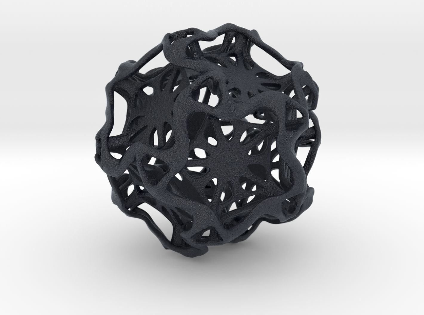 Drilled Perforated Dodecahedron Flower 3D print model_44