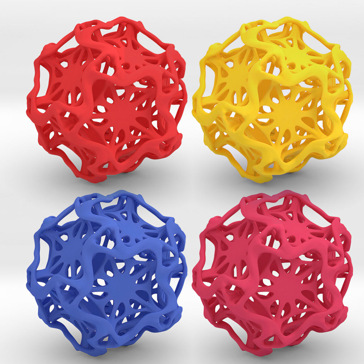 Drilled Perforated Dodecahedron Flower 3D print model_22
