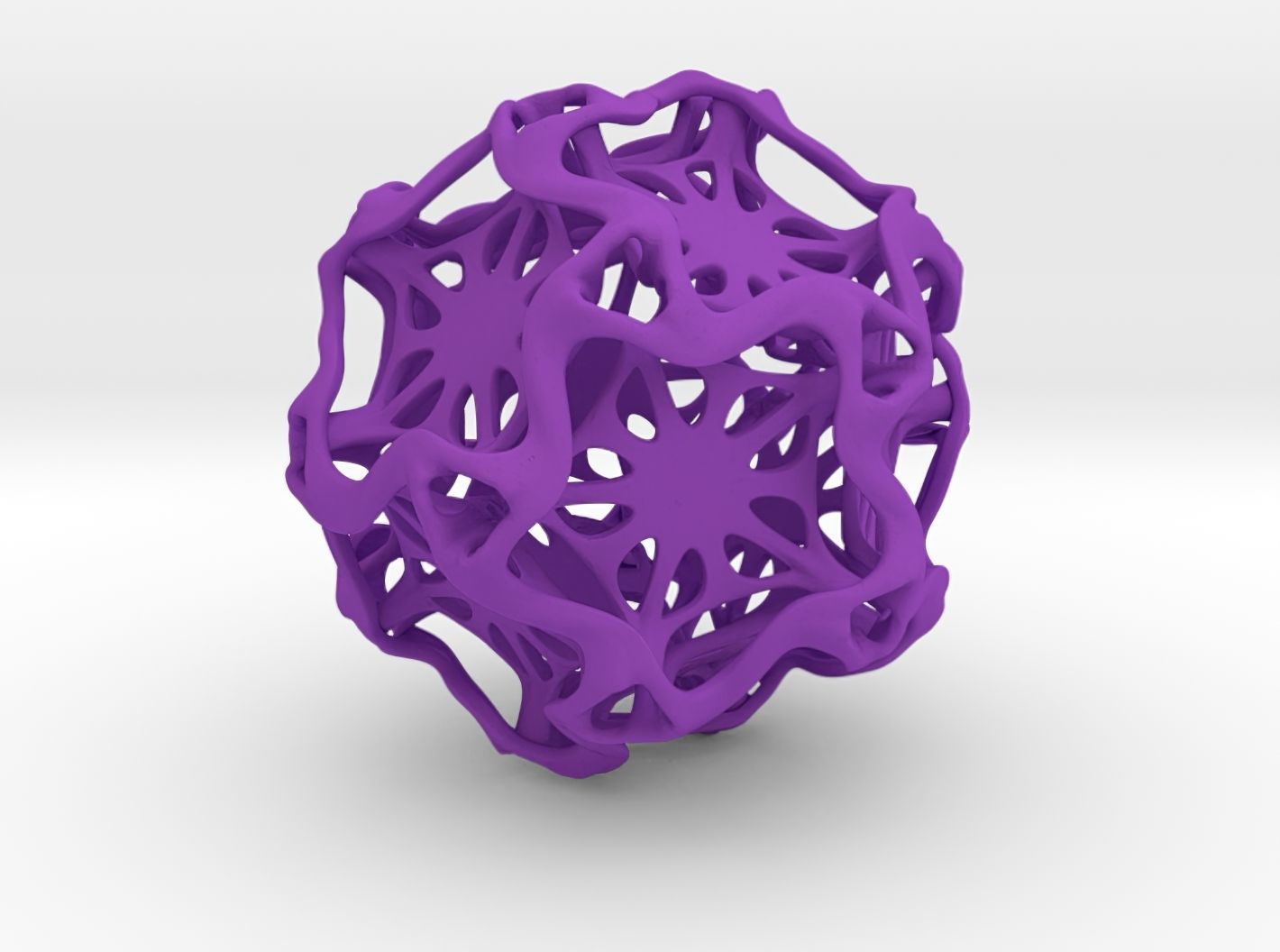 Drilled Perforated Dodecahedron Flower 3D print model_28