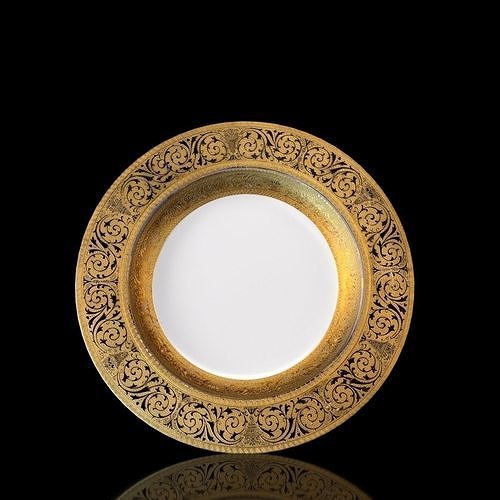 Bavarian China Dinner Plates Low-poly 3D model