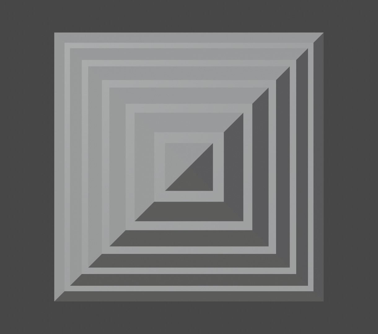 Pyramidal Structure Low-poly 3D model_3