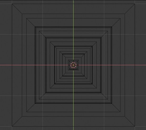 Pyramidal Structure Low-poly 3D model_5