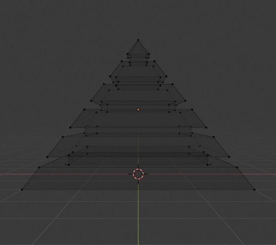 Pyramidal Structure Low-poly 3D model_8