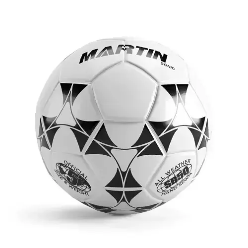 Martin Sonic Soccer Ball Low-poly 3D model