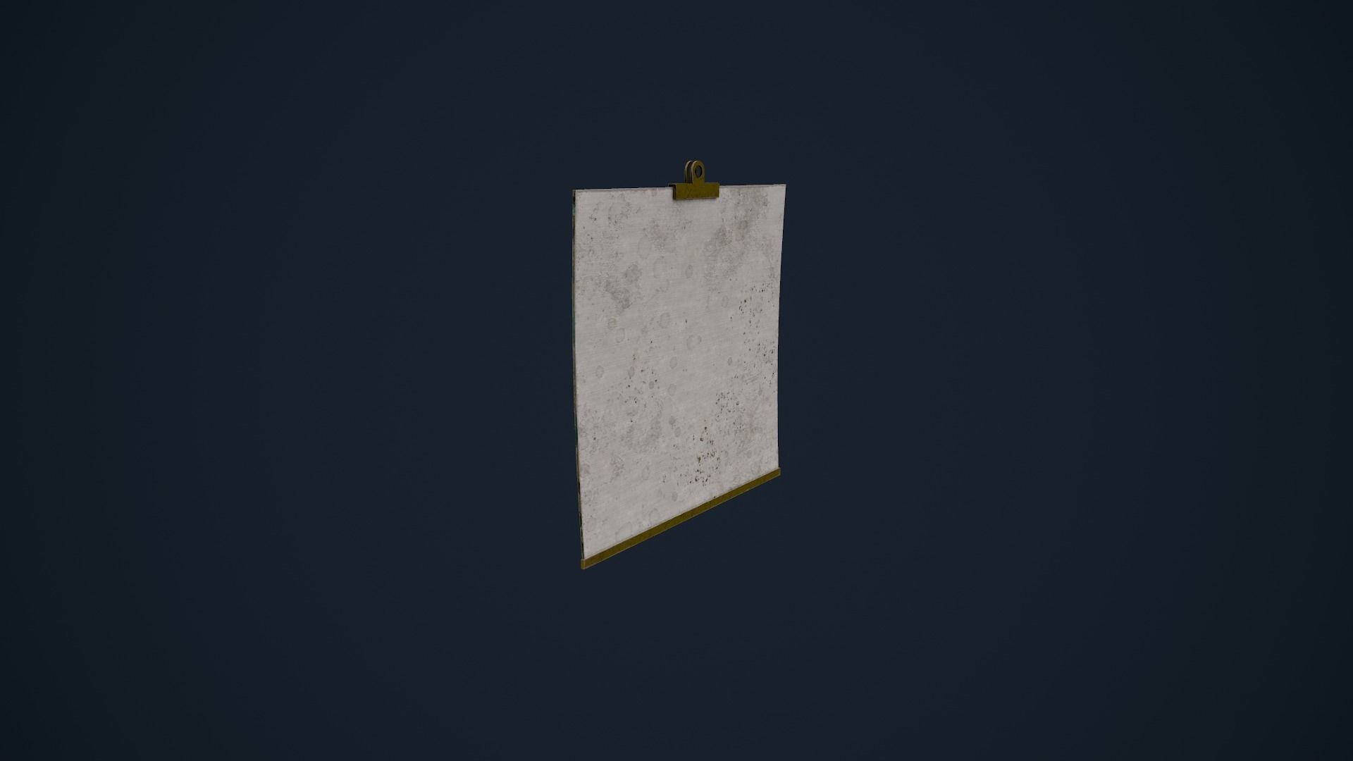 Calendar hanging on wall Low-poly 3D model_12
