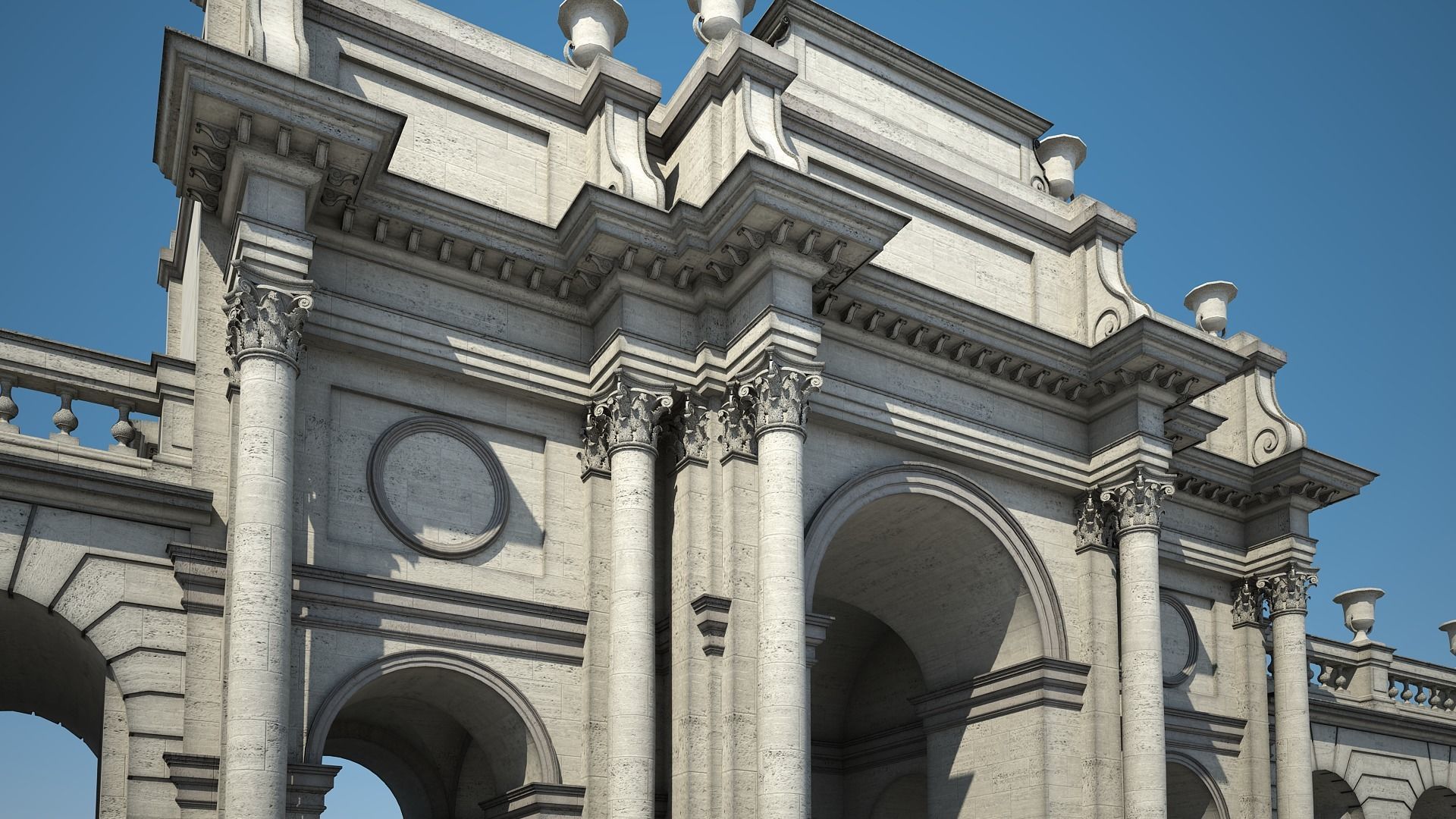 Triumphal Arch 3D model_4
