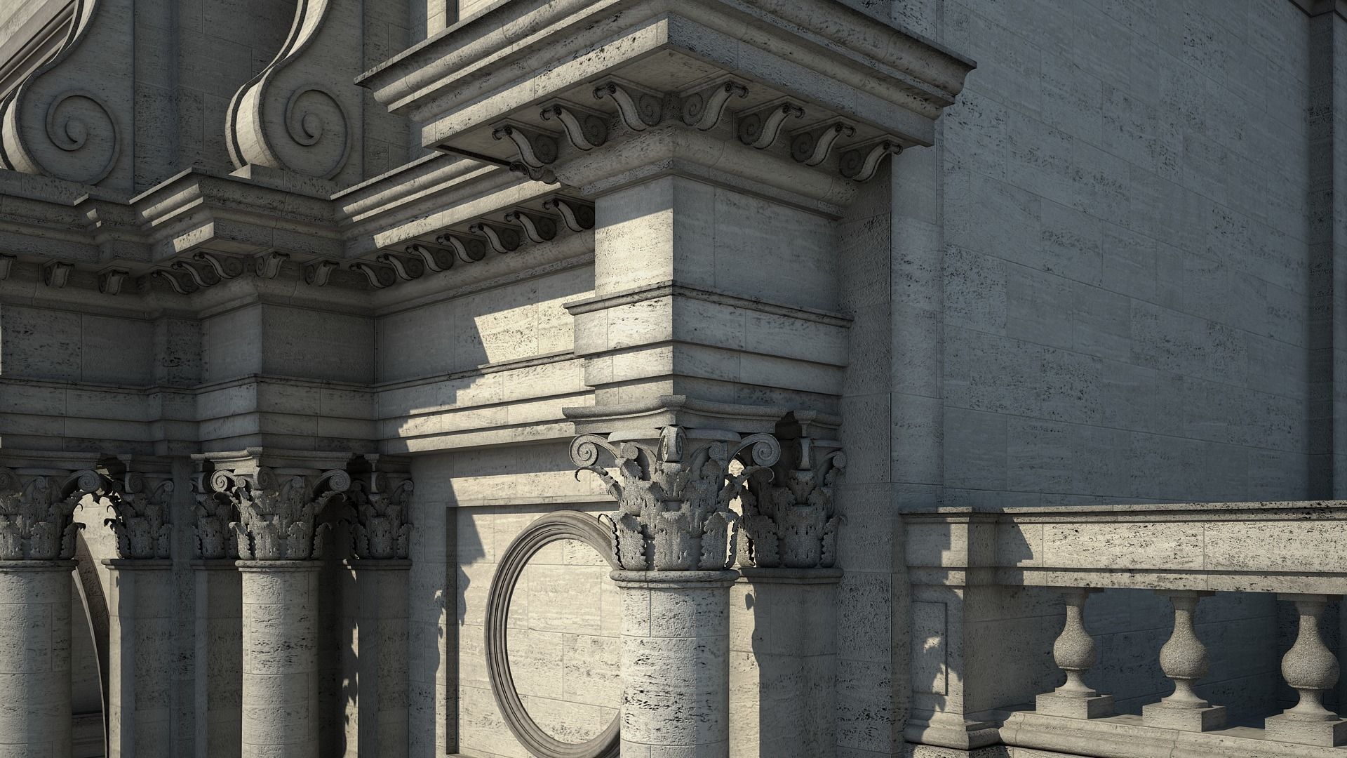 Triumphal Arch 3D model_8
