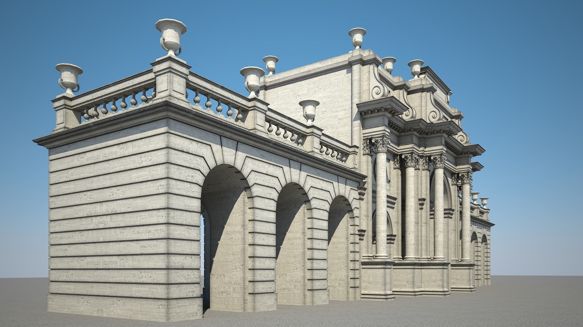 Triumphal Arch 3D model_5