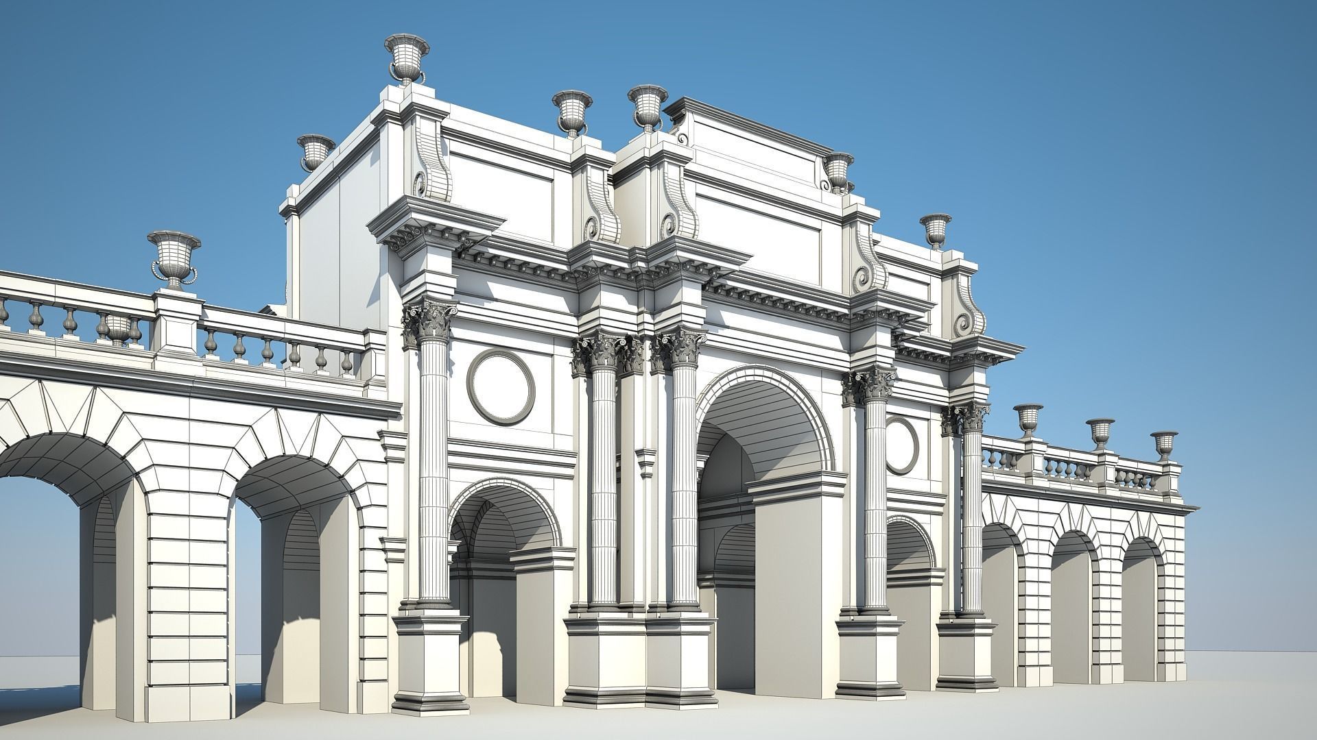 Triumphal Arch 3D model_10