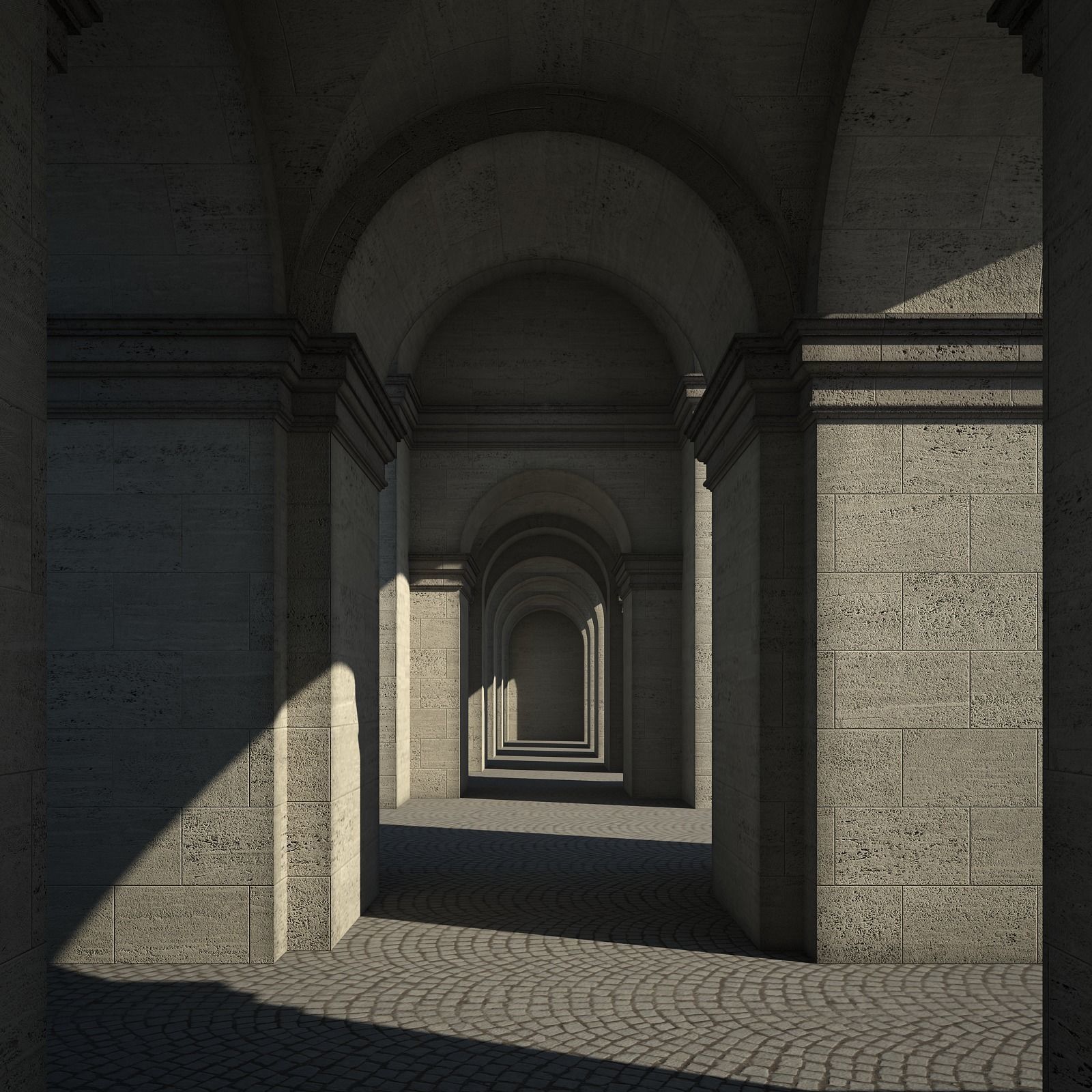 Triumphal Arch 3D model_7