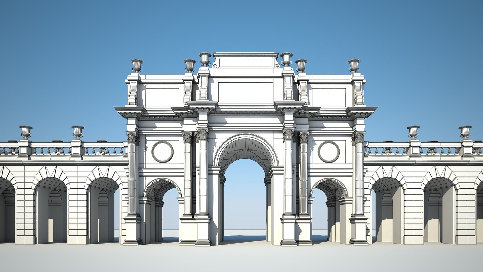 Triumphal Arch 3D model_12