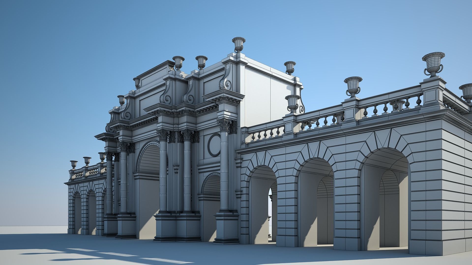 Triumphal Arch 3D model_14