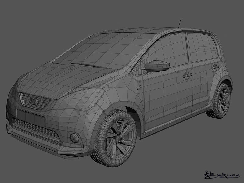 Seat Mii 5doors 2013 3D model_9