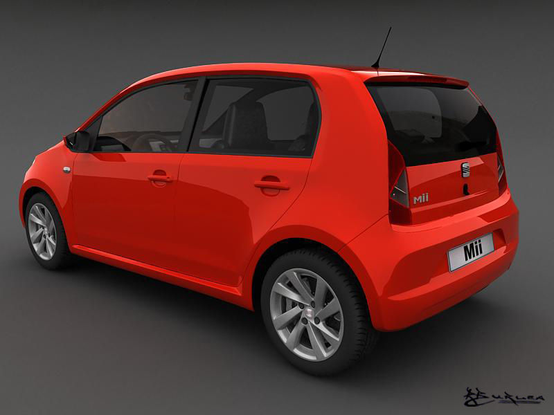 Seat Mii 5doors 2013 3D model_2