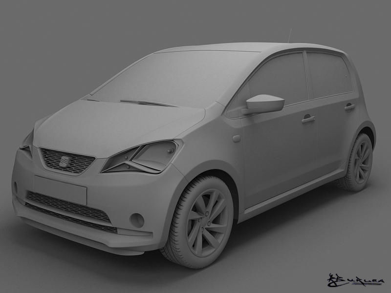 Seat Mii 5doors 2013 3D model_4