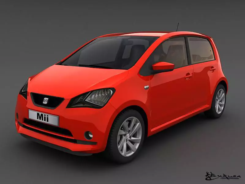 Seat Mii 5doors 2013 3D model_0