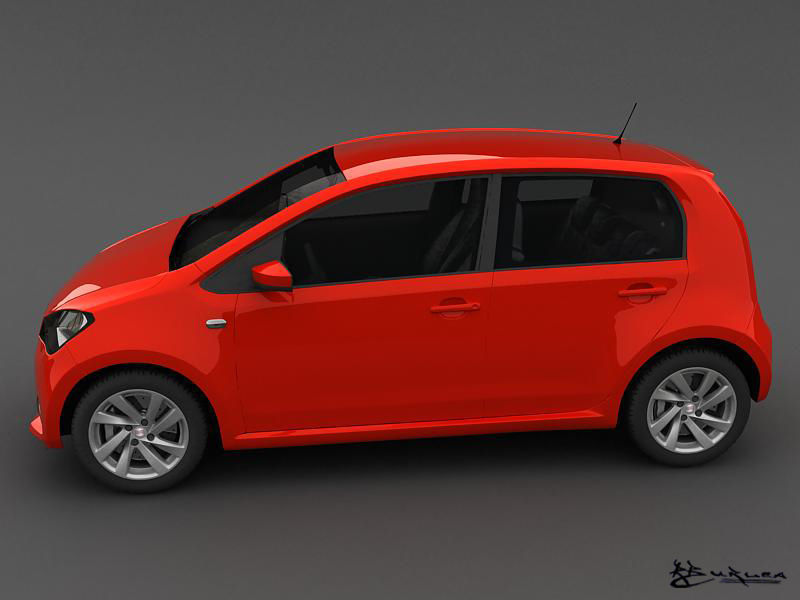Seat Mii 5doors 2013 3D model_1