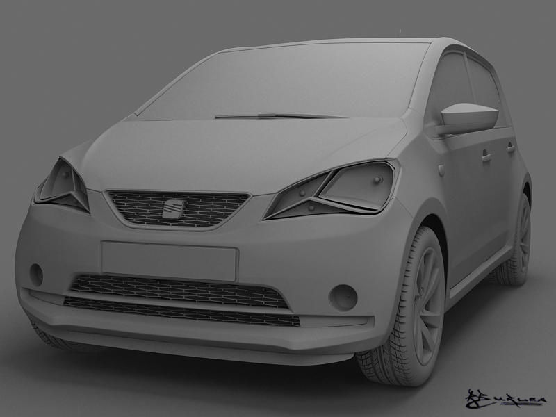Seat Mii 5doors 2013 3D model_5