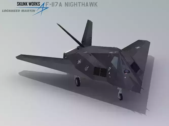 Lockheed Martin F-117A Nighthawk  Low-poly 3D model