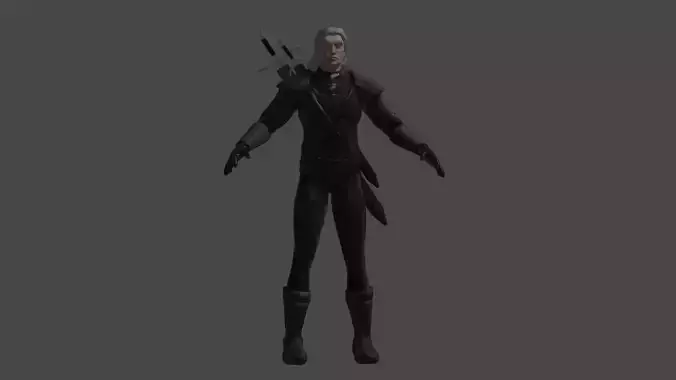 Geralt of Rivia from the Netflix series Rigged 3D model Geralt of Rivia from the Netflix series Rigged 3D model