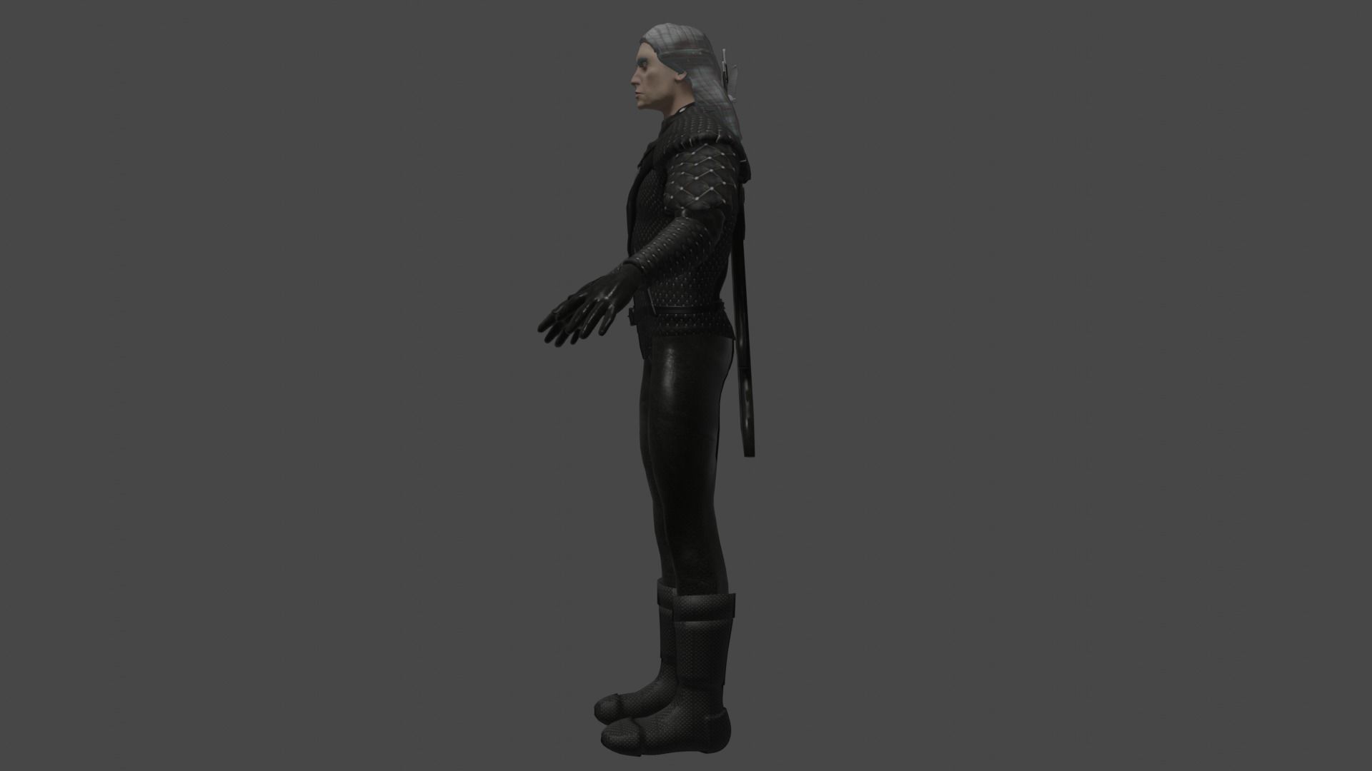 Geralt of Rivia from the Netflix series Rigged 3D model_1