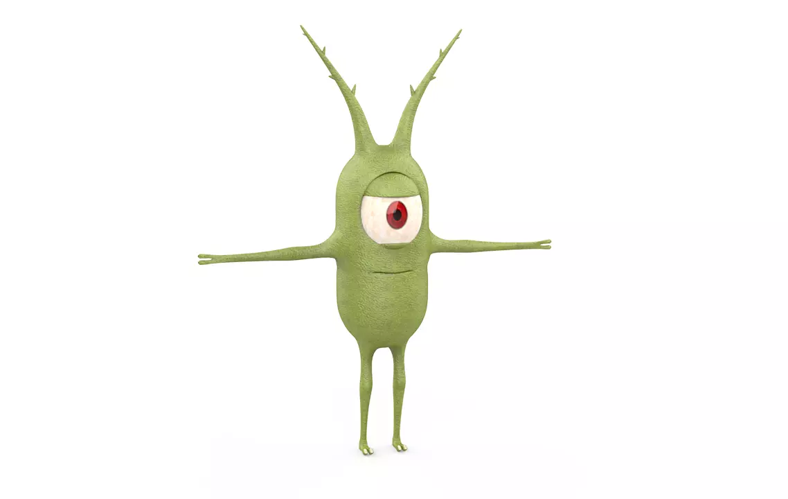 Plankton alien 3D model_0