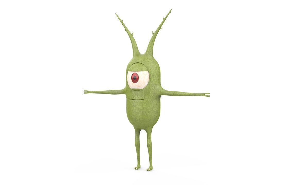 Plankton alien 3D model_1