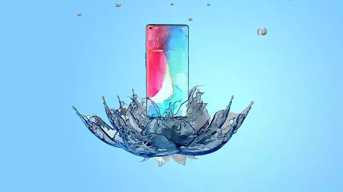  OPPO Reno 3 Pro--C4D ultra-fine modeling rendering