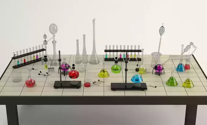 Equipment Chemistry Laboratory 3D model