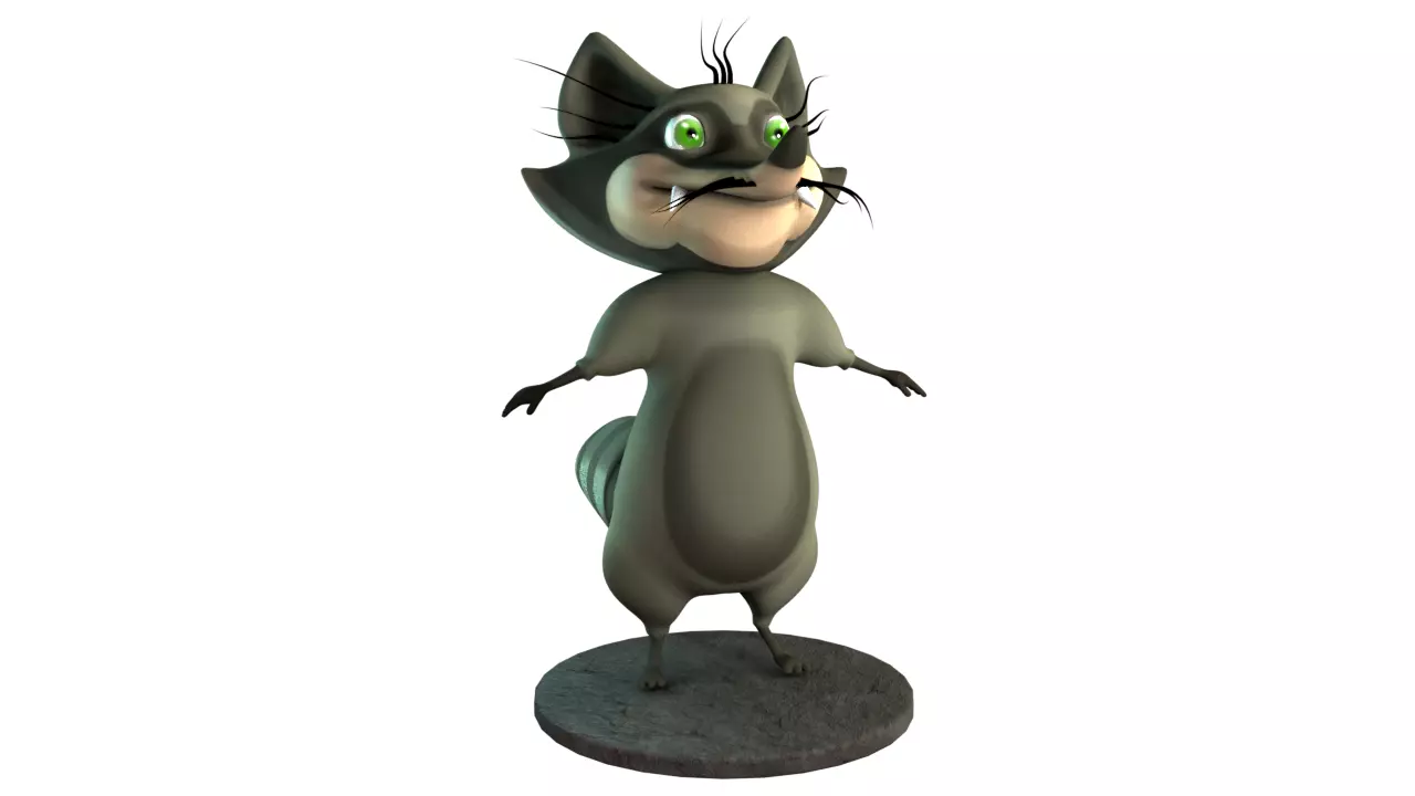 Racoon animal 3d 3D model