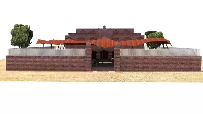 house village lowpoly texture uv unwarapping game ready 