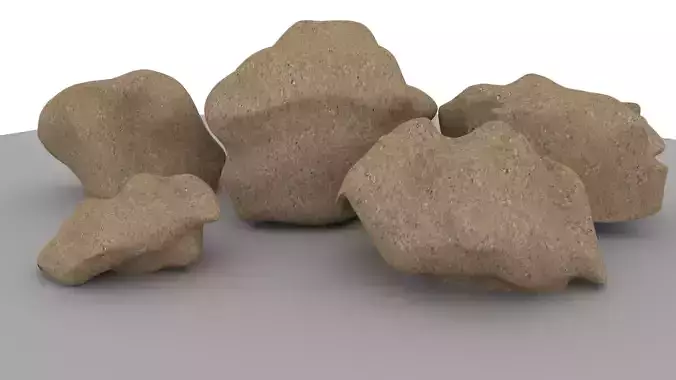 stone lowpoy obj fbx mb ma texture uv unwaraping material 