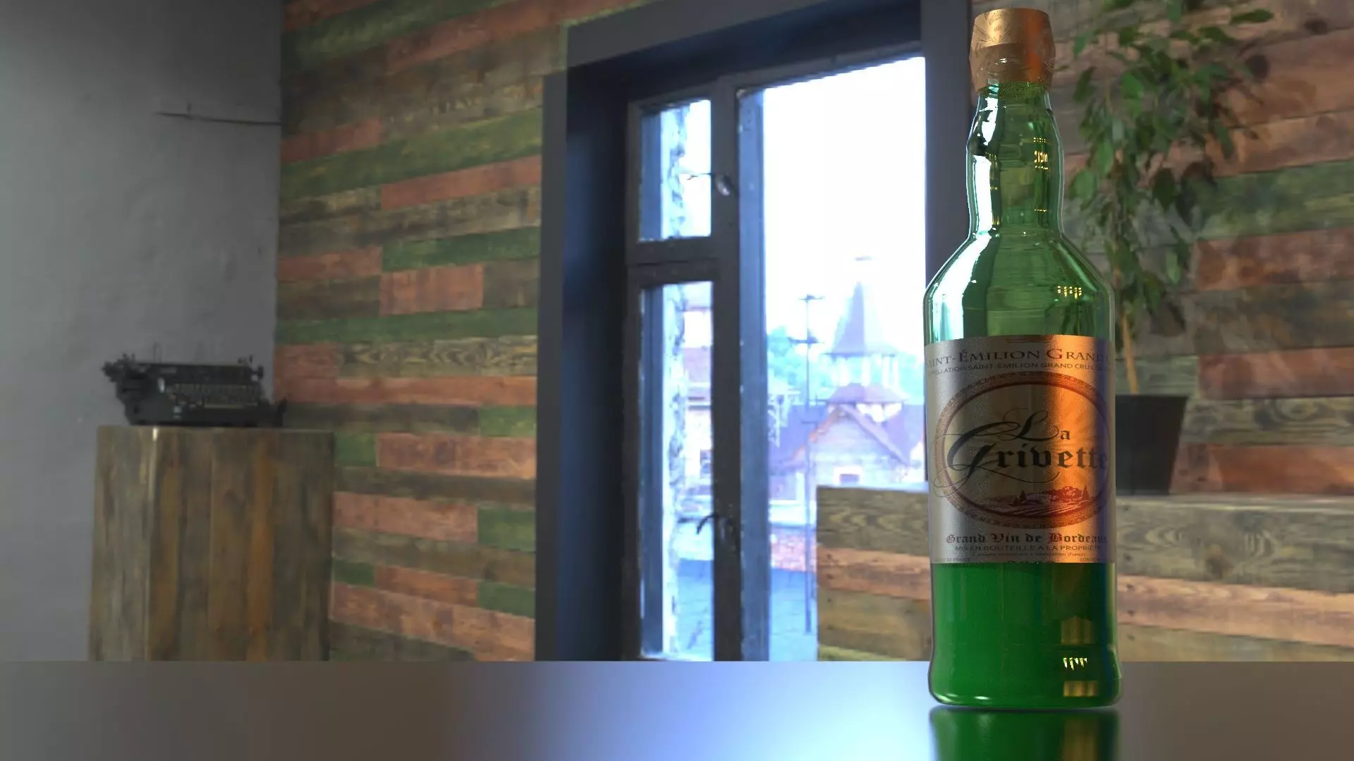 Wine Bottle 3D model