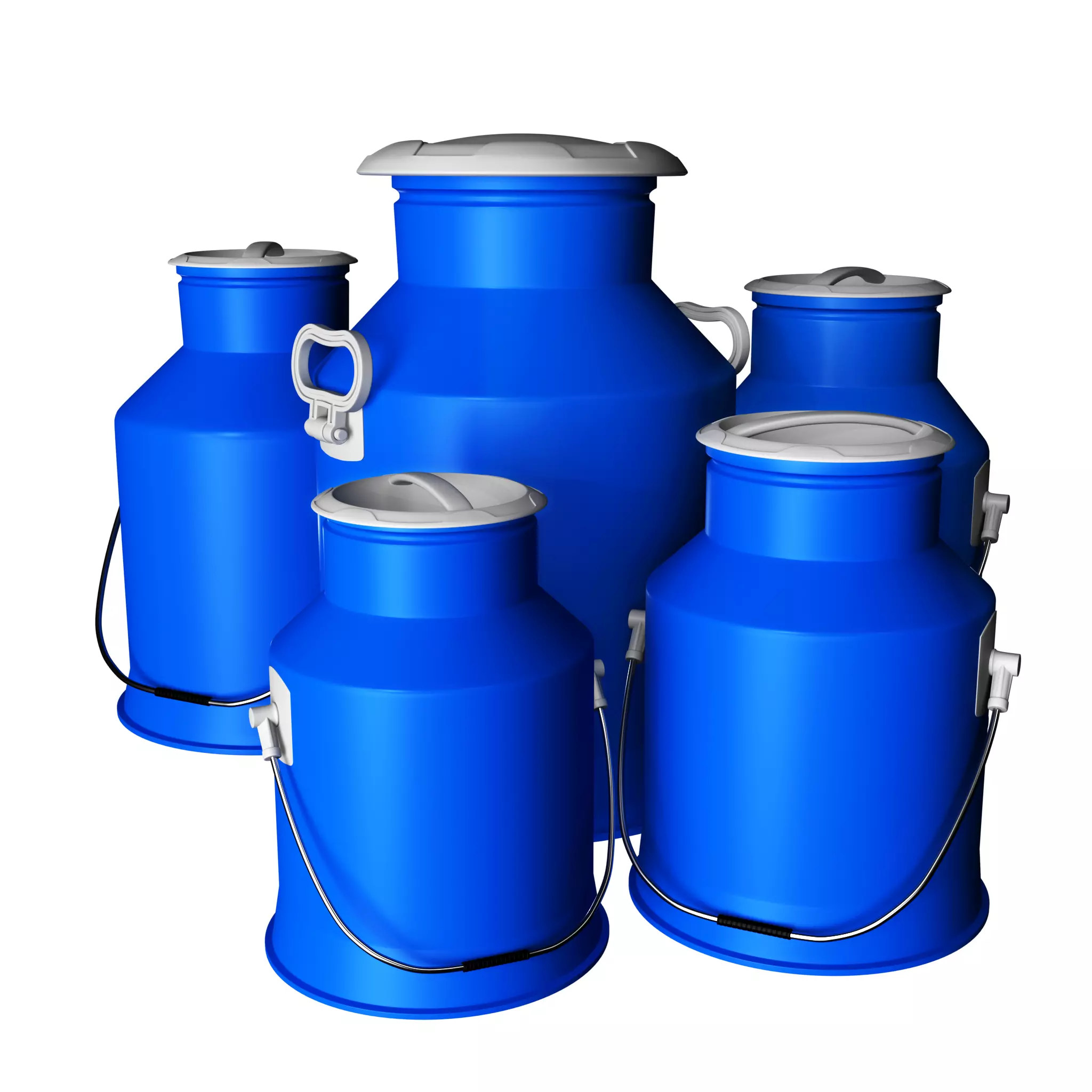 Milk can 3D model_0