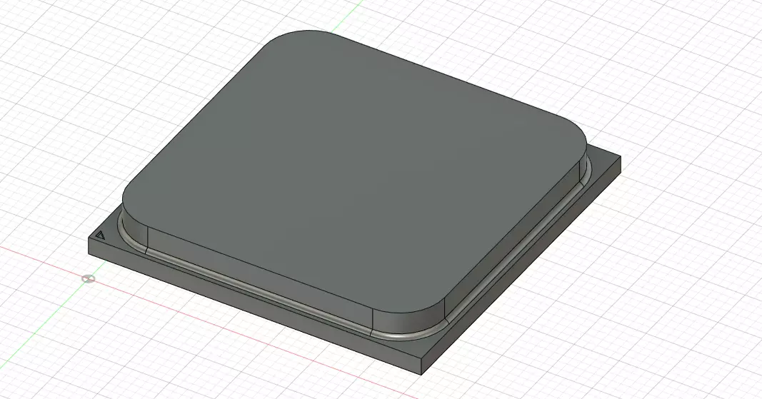 Miniature Processor the size of an amd Ryzen 7 without pins 3D print model