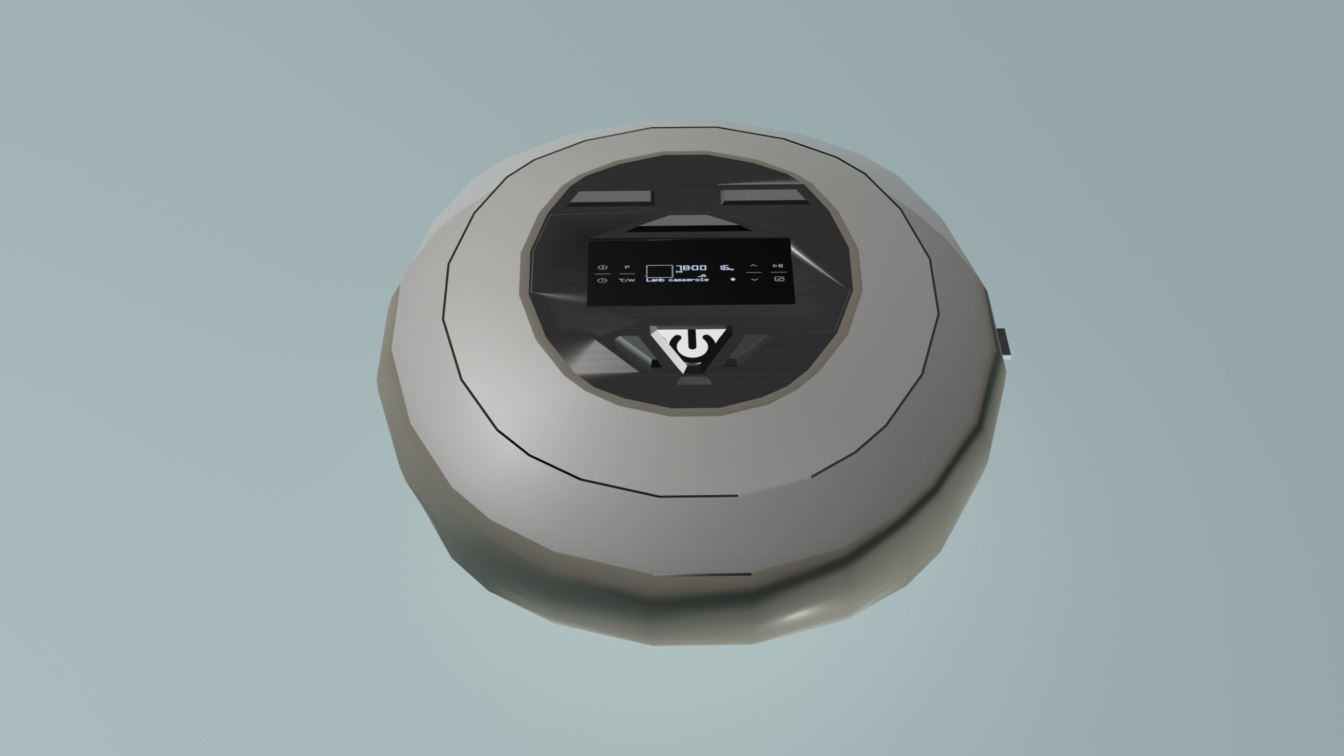 Discman eggy shell Low-poly 3D model_2