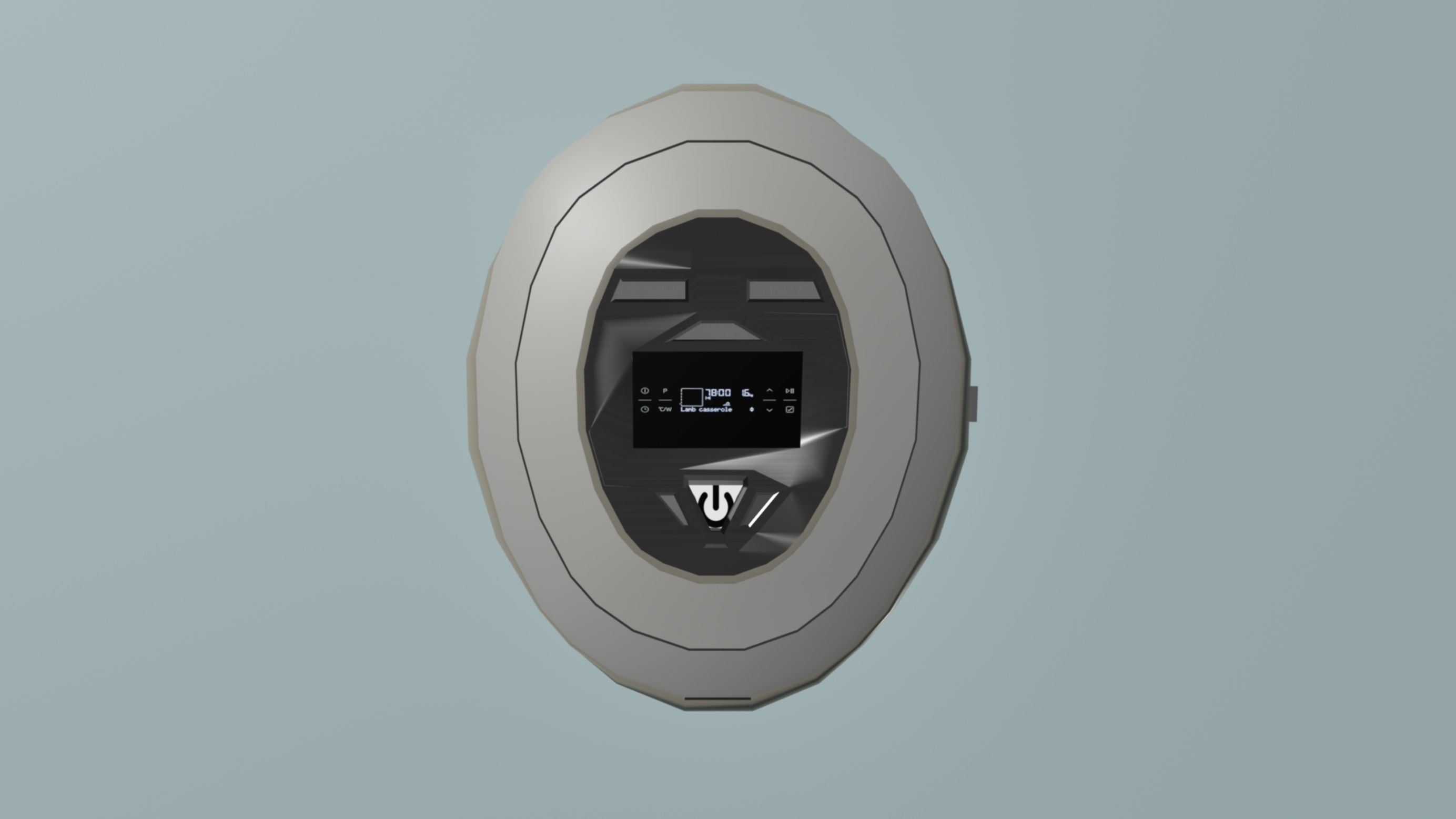 Discman eggy shell Low-poly 3D model_5