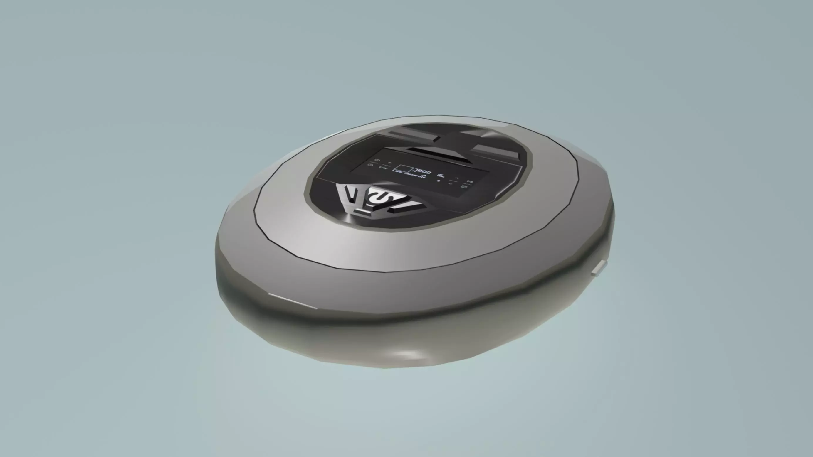 Discman eggy shell Low-poly 3D model_0