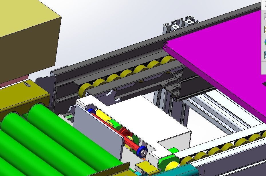 Double speed chain assembly line 3D model_9
