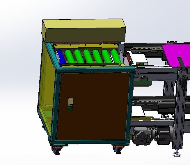 Double speed chain assembly line 3D model_6