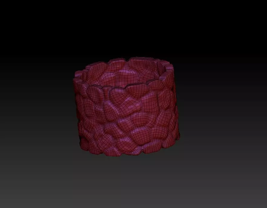 well shape Flowerpot Free 3D print model