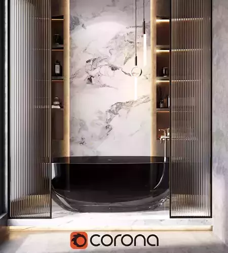 Corona-Bathroom Scene