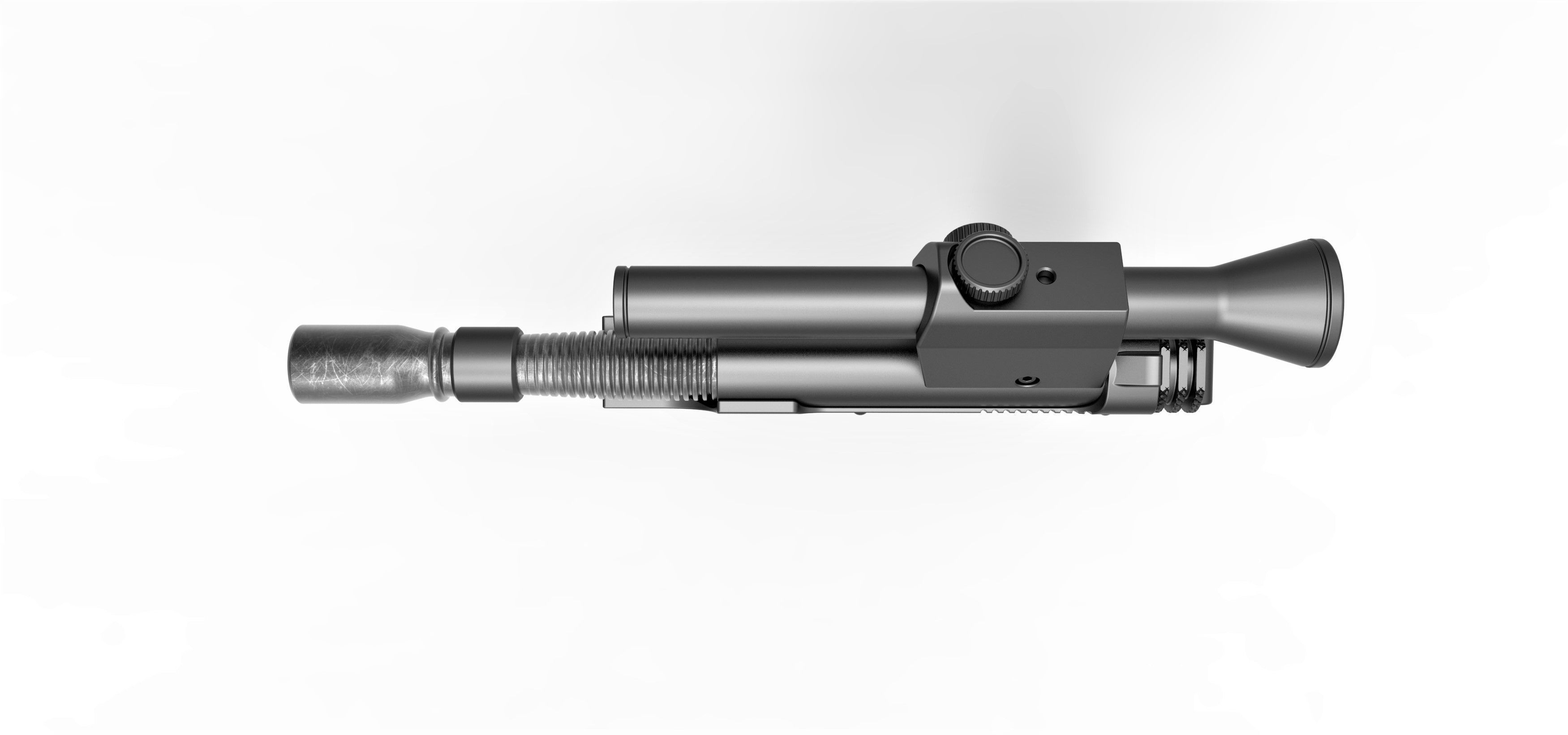 Blaster Pistol of Cara Dune from The Mandalorian 3D model_9