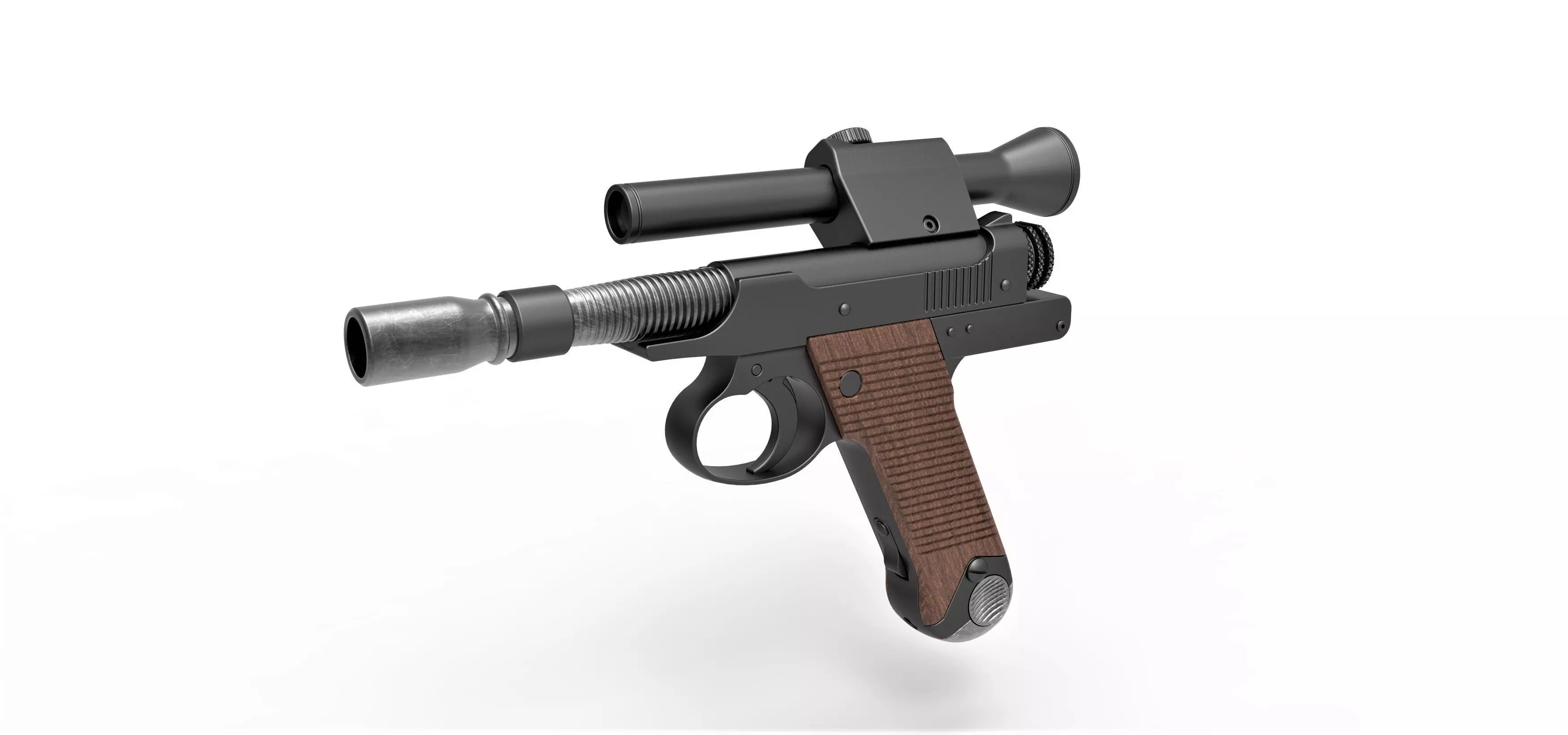 Blaster Pistol of Cara Dune from The Mandalorian 3D model_0