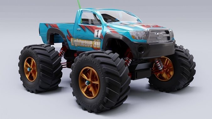 Rc car truck model in Blender 3D 3D model