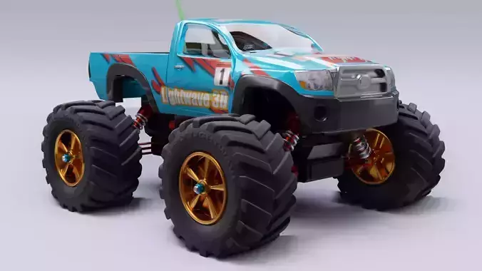 Rc car truck model in Blender 3D 3D model