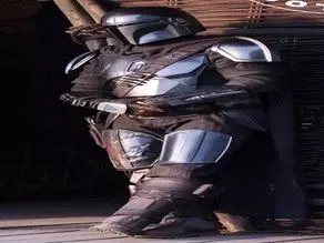 The Mandalorian Jet Pack Armor Parts and Shoulder Insignia 3D print model