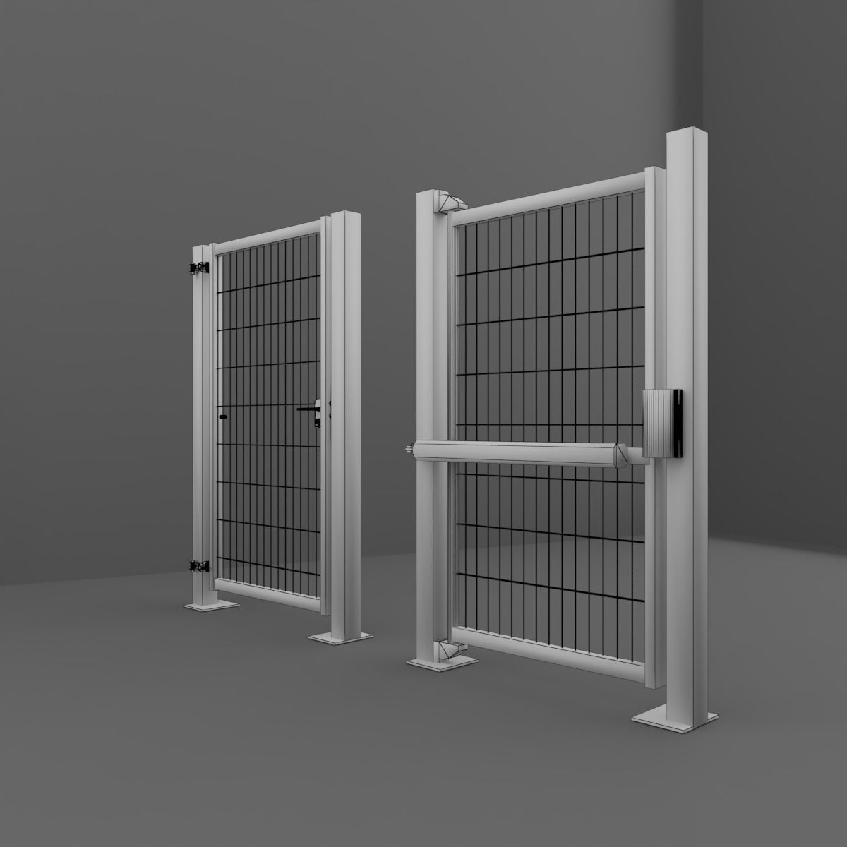Outdoor Gate 3D model_9